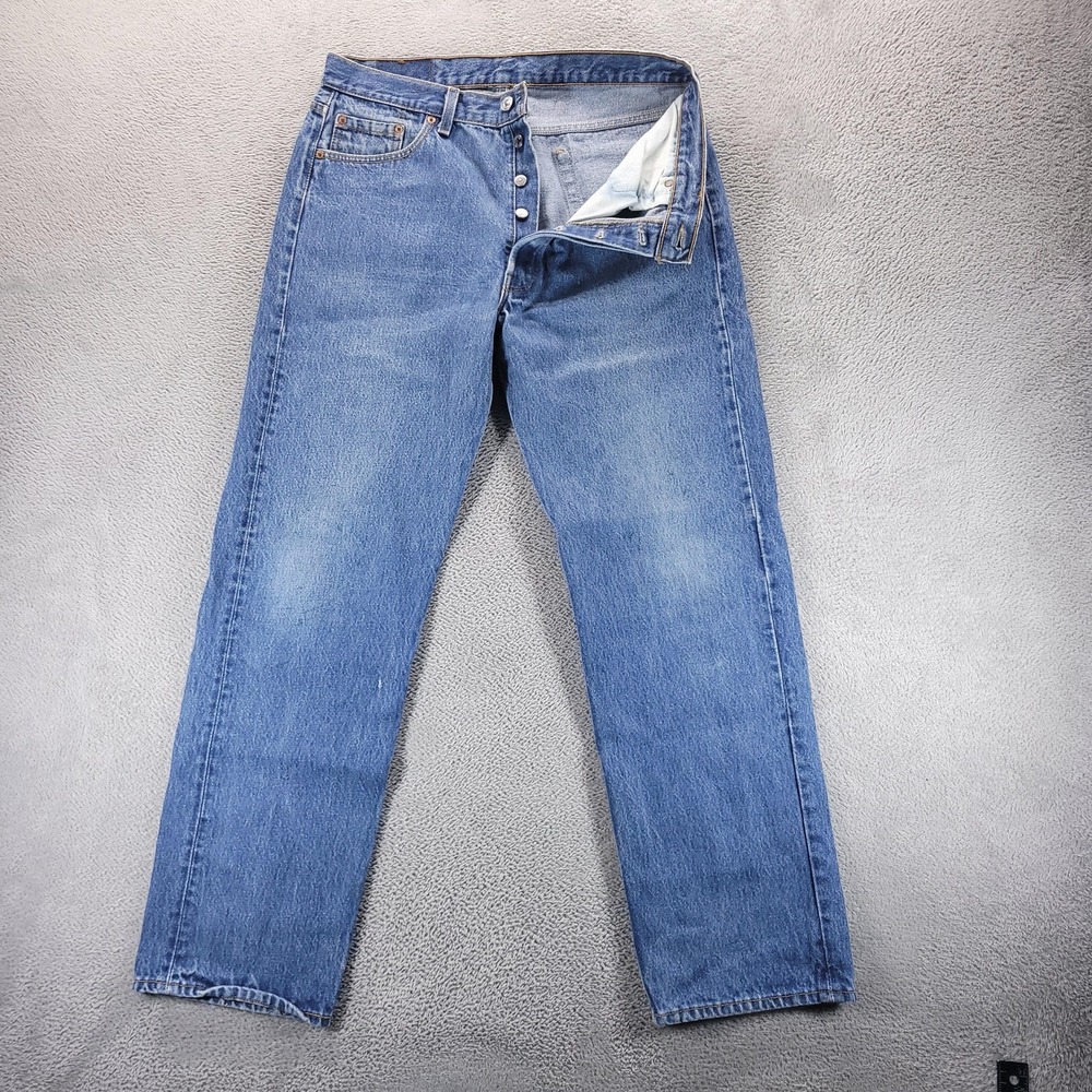 Levi's Jeans Mens 36x30 Blue 501 Straight Vintage 90s USA Made 501-0115